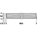 Produktbild von Bosch - Hobelmesser, 82 mm, scharf, gerade, Carbide, 40°, 2 Stk.