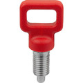 Produktbild von KIPP - ARRETIERBOLZEN MIT ÖSENGRIFF GR.1 D1=M10, D=5, FORM:C M.RASTNUT, O.KONTE