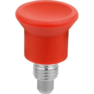 Produktbild von KIPP - ARRETIERBOLZEN MINI GR.1 M10X1, D=5, S=5, FORM:C M.RASTNUT, O.KONTERMUTT