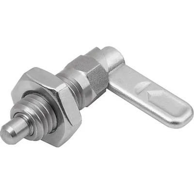Produktbild von KIPP - SPERRRIEGEL MIT SECHSKANT, D=10, M16X1,5, SW1=16, FORM:B, OHNE KAPPE, MI