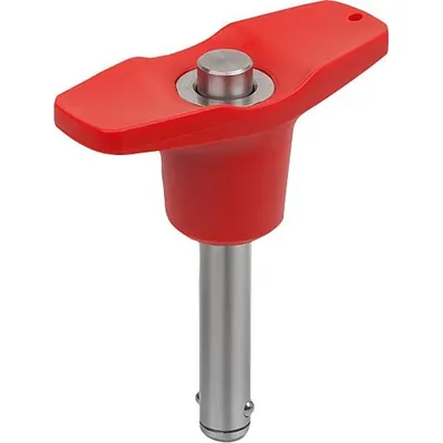 Produktbild von KIPP - KUGELSPERRBOLZEN MIT T-GRIFF, D1=10, L=20, L1=8,9, L5=28,9, EDELSTAHL 1.