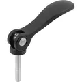 Produktbild von KIPP - EXZENTERHEBEL EINSTELLBAR GR.1 M05X40, A=70,4, B=21,5, ALUMINIUM SCHWARZ
