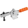 KIPP SCHNELLSPANNER STANDARD STAHL, FUß WAAGRECHT, KOMP:KUNSTSTOFF, ORANGE, M=M08X60 (K0074.0250) Produktbild img1 S