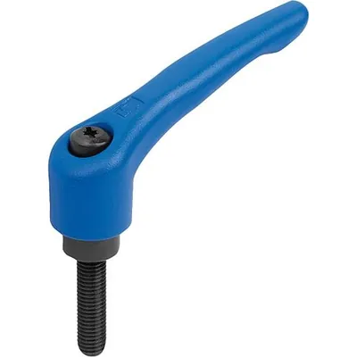Produktbild von KIPP - KLEMMHEBEL GR.2 M10X15, STAHL BLAU RAL5017 STRUKTURMATT, KOMP:STAHL BRÜN