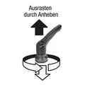 Produktbild von KIPP - KLEMMHEBEL MIT SPANNKRAFTVERSTÄRKER GR.2 M08X40, ZINK SCHWARZ RAL9005 SE
