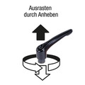 Produktbild von KIPP - KLEMMHEBEL GR.5 M16X50, ZINK BLANK, KOMP:EDELSTAHL BLANK