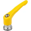 Produktbild von KIPP - KLEMMHEBEL MIT SPANNKRAFTVERSTÄRKER GR.2 M08, ZINK GELB RAL1021 STRUKTUR