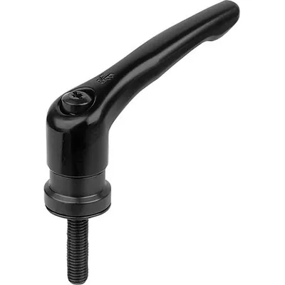 Produktbild von KIPP - KLEMMHEBEL MIT SPANNKRAFTVERSTÄRKER GR.2 M08X40, ZINK SCHWARZ RAL9005 SE