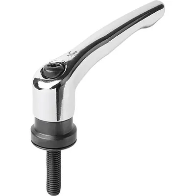 Produktbild von KIPP - KLEMMHEBEL MIT SPANNKRAFTVERSTÄRKER GR.2 M08X40, ZINK SILBER HOCHGLANZVE