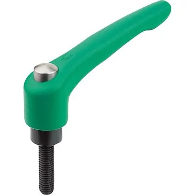 Produktbild von KIPP - KLEMMHEBEL MIT SCHUTZKAPPE GR.2 M10X45, ZINK GRÜN RAL6032 STRUKTURMATT,