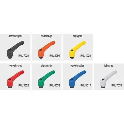 Produktbild von KIPP - KLEMMHEBEL GR.2 M08X50, HOCHLEISTUNGSTHERMOPLAST GRÜN RAL6032, KOMP:EDEL