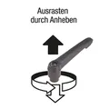 Produktbild von KIPP - KLEMMHEBEL GR.4 M12X40, KUNSTSTOFF GRÜN RAL6032, KOMP:STAHL BLAU-PASSIVI