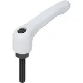 Produktbild von KIPP - KLEMMHEBEL GR.2 M10X15, HOCHLEISTUNGSTHERMOPLAST GRAU RAL7035, KOMP:STAH