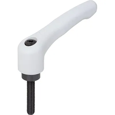 Produktbild von KIPP - KLEMMHEBEL GR.2 M10X15, HOCHLEISTUNGSTHERMOPLAST GRAU RAL7035, KOMP:STAH