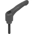 Produktbild von KIPP - KLEMMHEBEL GR.1 M05X30, HOCHLEISTUNGSTHERMOPLAST SCHWARZGRAU RAL7021, KO