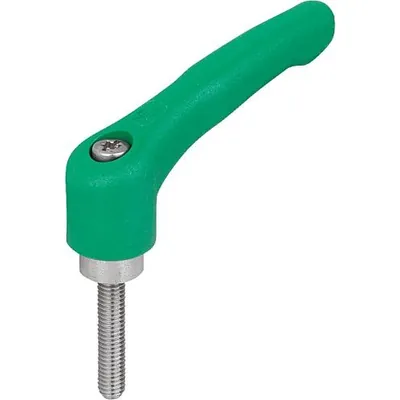 Produktbild von KIPP - KLEMMHEBEL GR.2 M08X50, HOCHLEISTUNGSTHERMOPLAST GRÜN RAL6032, KOMP:EDEL