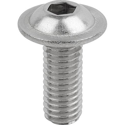 Produktbild von KIPP - SCHRAUBE HALBRUNDKOPF DIN EN ISO7380-2 FORM:B M. INNENSECHSKANT U. BUND 