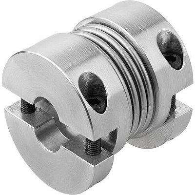Produktbild von KIPP - METALLBALGKUPPLUNG MIT ABNEHMB. KLEMMNABEN GR.80, D1=25, D2=25, L=78, AL