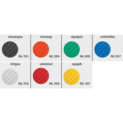 Produktbild von KIPP - RÄNDELRAD GR.2, D1=50 D=M10X20, , FORM:L, THERMOPLAST SCHWARZGRAU RAL702