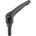 Produktbild von KIPP - KLEMMHEBEL GR.9 M03X20, ZINK SCHWARZ RAL9005 SEIDENMATT, KOMP:STAHL BRÜN