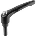 Produktbild von KIPP - KLEMMHEBEL MIT SCHUTZKAPPE GR.2 M06X40, ZINK SCHWARZ RAL9005 SEIDENMATT,