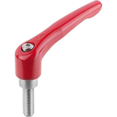 Produktbild von KIPP - KLEMMHEBEL GR.2 M08X30, ZINK ROT RAL3003 KUNSTSTOFFBESCHICHTET, KOMP:EDE