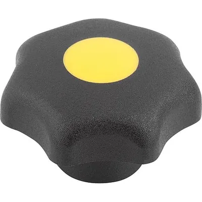 Produktbild von KIPP - STERNGRIFF ÄHNLICH DIN6336 D=M12, D1=50 H=32, FORM:K, THERMOPLAST SCHWAR