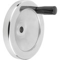 Produktbild von KIPP - SCHEIBENHANDRAD D1=80 PASSBOHRUNG D2=12H7 ALUMINIUM, KOMP:DUROPLAST, GRI