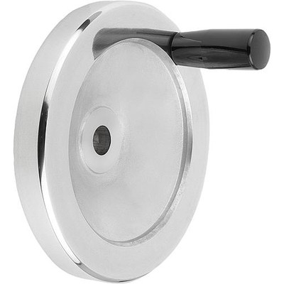 Produktbild von KIPP - SCHEIBENHANDRAD D1=80 PASSBOHRUNG D2=12H7 ALUMINIUM, KOMP:DUROPLAST, GRI