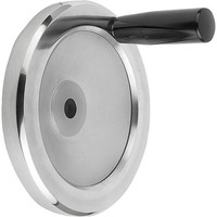 KIPP SCHEIBENHANDRAD D1=100 PASSBOHRUNG D2=12H7 ALUMINIUM, KOMP:DUROPLAST, GRIFF DREHBAR Produktbild