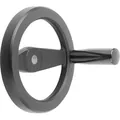 Produktbild von KIPP - 2-SPEICHENHANDRAD D1=125 PASSBOHRUNG D2=14H7, ALUMINIUM, SCHWARZ PULVERB