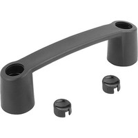 KIPP BÜGELGRIFF, FORM:B, A=179, L=213, D=8,5 THERMOPLAST, SCHWARZ Produktbild