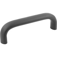 KIPP BÜGELGRIFF OVAL, A=180, L=197, D=M08, ALUMINIUM SCHWARZ PULVERBESCHICHTET Produktbild