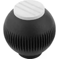 Produktbild von KIPP - GRIFFKUGEL GR.4, D1=50 D=M12, THERMOPLAST SCHWARZGRAU RAL7021, KOMP:STAH