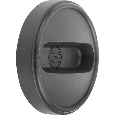 Produktbild von KIPP - HANDRAD GR.4, D1=160, FORM:A PASSBOHRUNG + QUERBOHRUNG, D2=14H7, D7=M06,