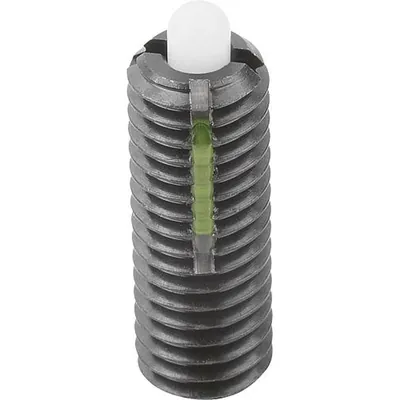 Produktbild von KIPP - FEDERNDES DRUCKSTÜCK LEICHTE FEDERKRAFT, MIT GEWINDESICHERUNG D=M16 L=32