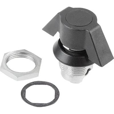 Produktbild von KIPP - DREHRIEGEL MIT KNEBEL, H=18,5, ZINK