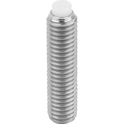 Produktbild von KIPP - DRUCKSCHRAUBE M05X26, SW=2,5, EDELSTAHL BLANK, KOMP:POM