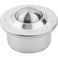 KIPP KUGELROLLE GEHÄUSE, FORM:B STAHL, KOMP:STAHL Produktbild