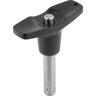 Produktbild von KIPP - KUGELSPERRBOLZEN MIT T-GRIFF, D1=16, L=60, L1=13,1, L5=73,1, EDELSTAHL,