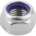 KIPP SECHSKANTMUTTER MIT KLEMMSTÜCK, NIEDRIGE FORM ÄHNLICH DIN985, M06, SW=10, EDELSTAHL A4 70 BLANK, Produktbild img1 S