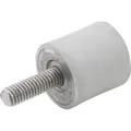 Produktbild von KIPP - GUMMIPUFFER TYP B INNEN- UND AUSSENGEWINDE, M06 M06X18, D=20, H=20, EDEL