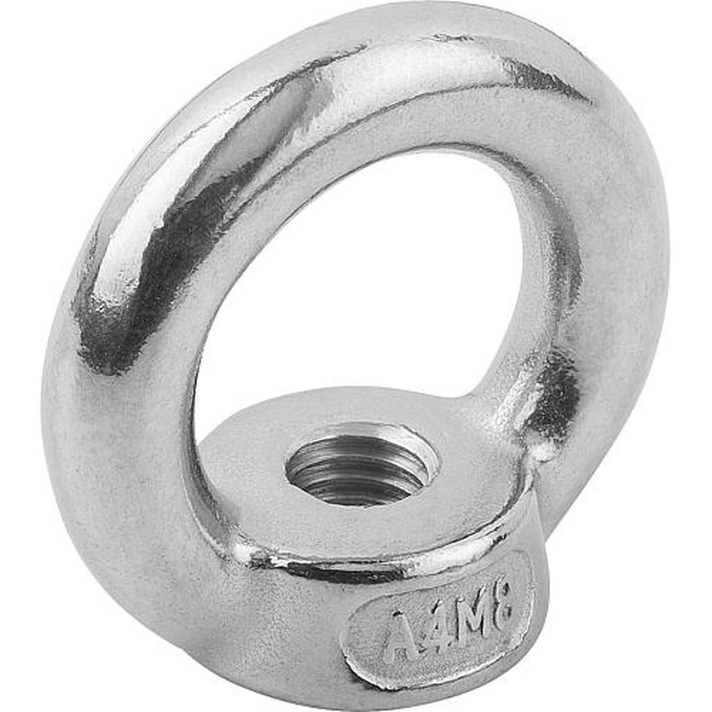 KIPP RINGMUTTER FEST ÄHNLICH DIN582, M16, EDELSTAHL 1.4401 BLANK Produktbild img1 L