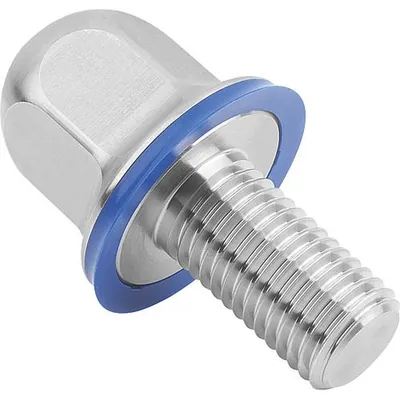 Produktbild von KIPP - SECHSKANTSCHRAUBE MIT DICHTUNG, HYGIENIC DESIGN, FORM:A OHNE SCHAFT M08X