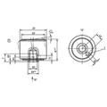 Produktbild von KIPP - PENDELAUFLAGE, SELBSTTÄTIG RÜCKSCHW., D1=28, FORM:F GRF GERIFFELT, VERGÜ