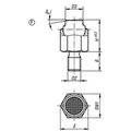 Produktbild von KIPP - PENDELAUFLAGE SELBSTTÄTIG RÜCKSCHW., FORM:F STAHL (K1164.312)
