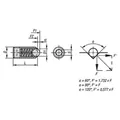 Produktbild von KIPP - FEDERNDES DRUCKSTÜCK STANDARD FEDERKRAFT, LANGE AUSFÜHRUNG D=M04 L=16, E