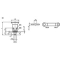 KIPP ARRETIERBOLZEN, GR.2, D1=M10X1, D=6, FORM:C MIT RASTNUT, FÜR DÜNNWANDIGE TEILE, STAHL GEHÄRTET, KOMP:THERMOPLAST Produktbild img2 S