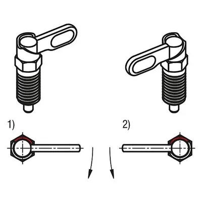 Produktbild von KIPP - SPERRRIEGEL MIT ANSCHLAG, RECHTS, D=4, M10, FORM:D M. GEW.HÜLSE/MUTTER/K