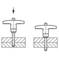 Produktbild von KIPP - KUGELSPERRBOLZEN MIT T-GRIFF, D1=16, L=50, L1=14, L5=64, EDELSTAHL, KOMP